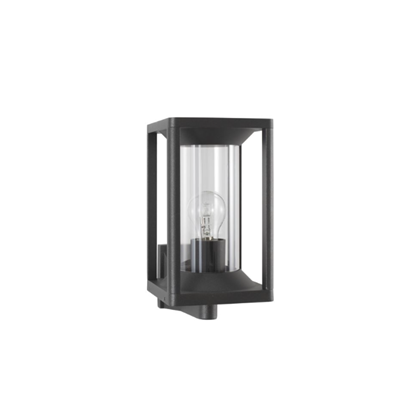 Wall Light Anthracite Aluminium and Clear Acrylic