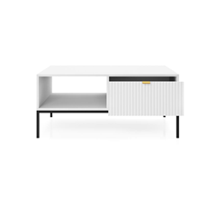 Coffee Table With Drawer – White