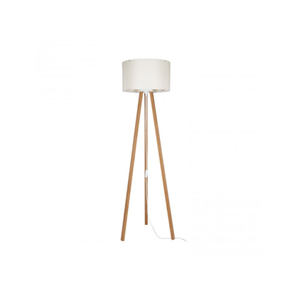 Piko Floor Lamp – Natural Bamboo / Cream