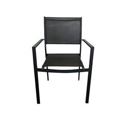 Chair Dark Grey Steel and Textile