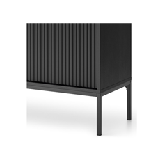 Sideboard 2 Doors 2 Drawers - Black