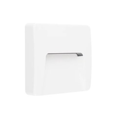 White Plastic Wall Light - Down - 3W