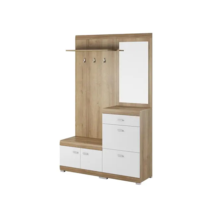 Hallway Cabinet – Riviera Oak & White
