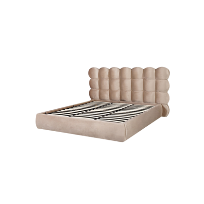Upholstery Bed with Gas Lift 180x200 - Taupe