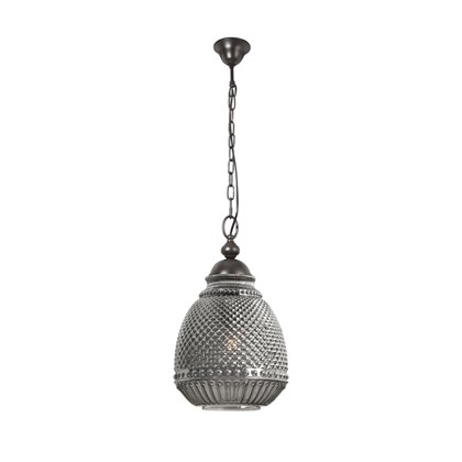Grey Glass Dark Brown Base and Chain