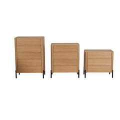 Chest of 4 Drawers – Black Veneer