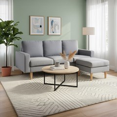 Corner Sofa – Light Grey