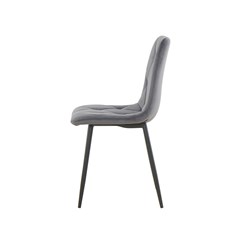 Dining Chair Velvet Dark Grey