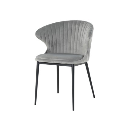 Velvet Dark Grey  Dining Chair