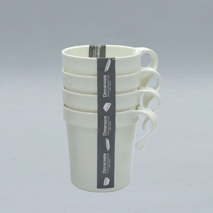 Mug Pack of 4 - White or Beige - Assorted