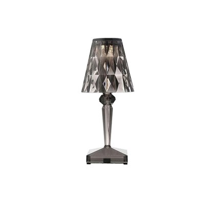 Portable Table Lamp Crystal Grey