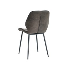 Dining Chair Microfiber Dark Grey