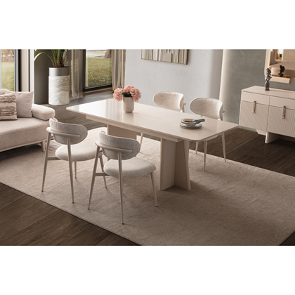 Dining Table 160-200 – Sand Beige