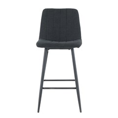 Bar Stool Black With Black Legs