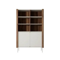 Bookshelf Cabinet – Walnut & Cashmere