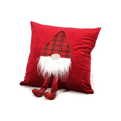 Velvet Gnome Cushion 43x43cm