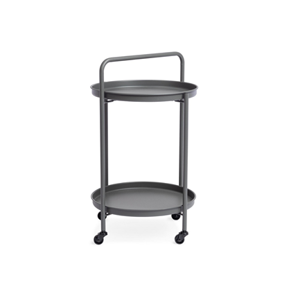 Dark Grey Twin Trolley W-Tray