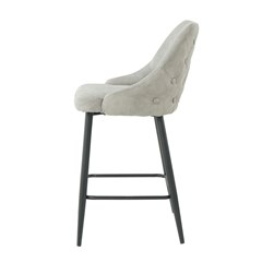 Bar Stool - Light Grey & Black