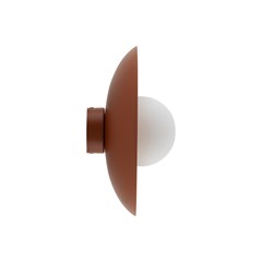 Wall Lamp Slate Glass - Brick Red