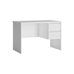 Desk 2 Shelves - Alpine White