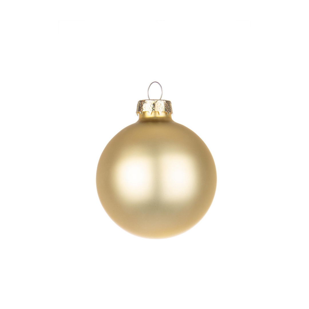 Honey Matt Glass Ball 6cm