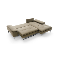 Corner Sofa Bed with Chaise Right – Olive