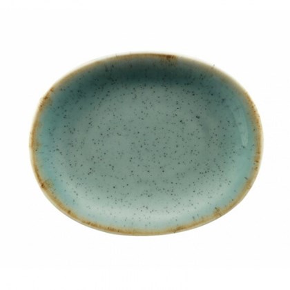 Oval Plate 12x10cm 1.5H Trend Split Porcelain Blue