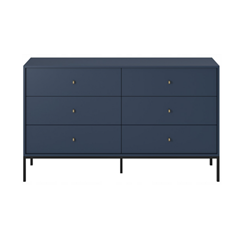 Sideboard 6 Drawers – Navy Blue