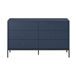 Sideboard 6 Drawers – Navy Blue