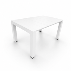 Modular Extendable Table 140/220x100x75 cm - White
