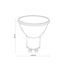 GU10 Black Bulb 5W 3000K
