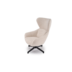 Fredy Leisure Chair with Stool – Light Beige
