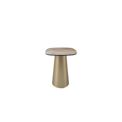 Lamp Table 40x40x50 – Gloss Grand Jade & Golden Champagne