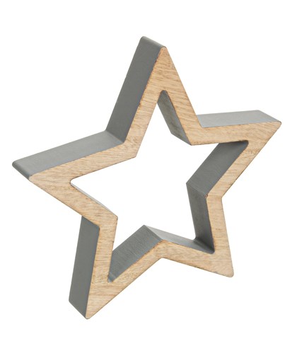 Gray Christmas Star L