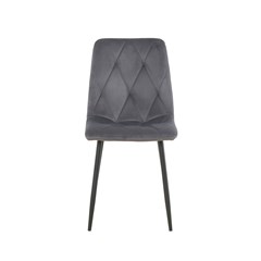 Dining Chair Velvet Dark Grey