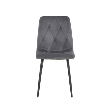 Dining Chair Velvet Dark Grey