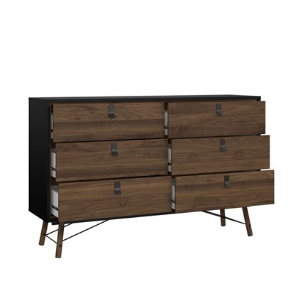 Ry Double dresser 6 drawers Black Walnut