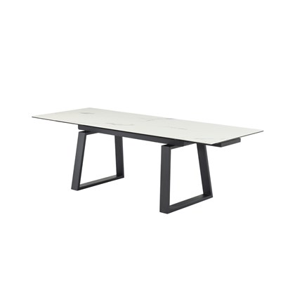Dining Table EXT  160-240(40+40)x90x76cm Ceramic  White