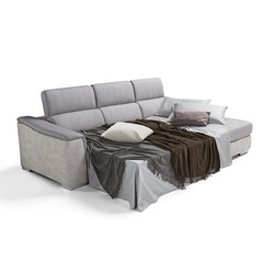 Sofa Bed Chaise Longue Adjustable Headrests with Container