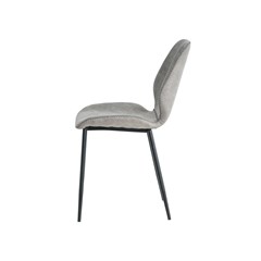 Dining Chair Microfiber Light Grey
