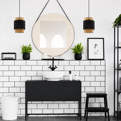 Pendant Lamp 1 Flat - Black