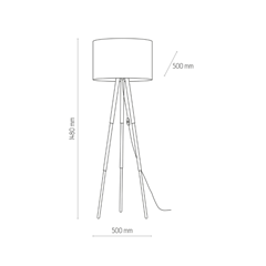Floor Lamp E27 Black