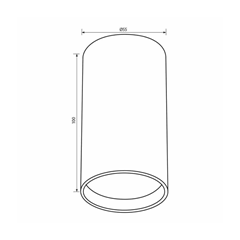 Surface Mount Downlight Black GU10
