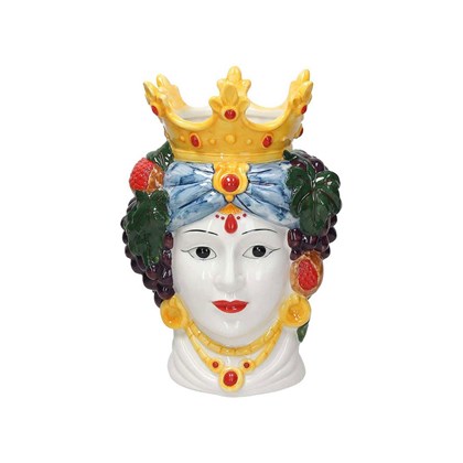 Woman Pot 30cm Vis A Vis Multicolored Porcelain