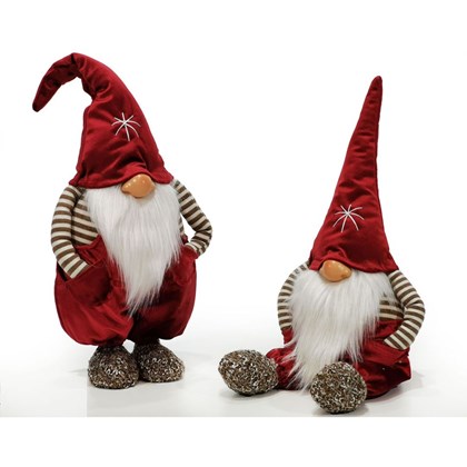 Velvet Gnome Red 56cm