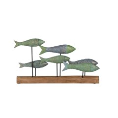 Figure Fishes Wood-Iron