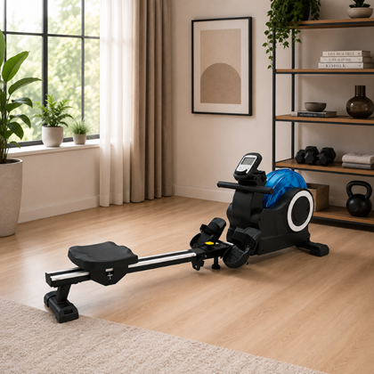 Water Resistance Black Rowing Machine