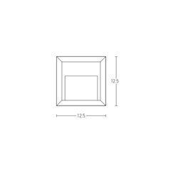 Graphite Outdoor Step Light – LED 2W 3000K