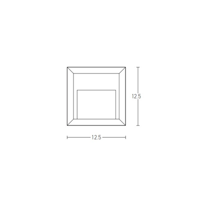Graphite Outdoor Step Light – LED 2W 3000K