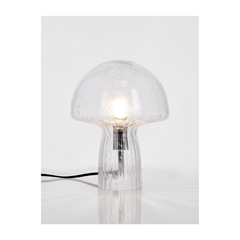 Table Lamp Glass Transparent Grey